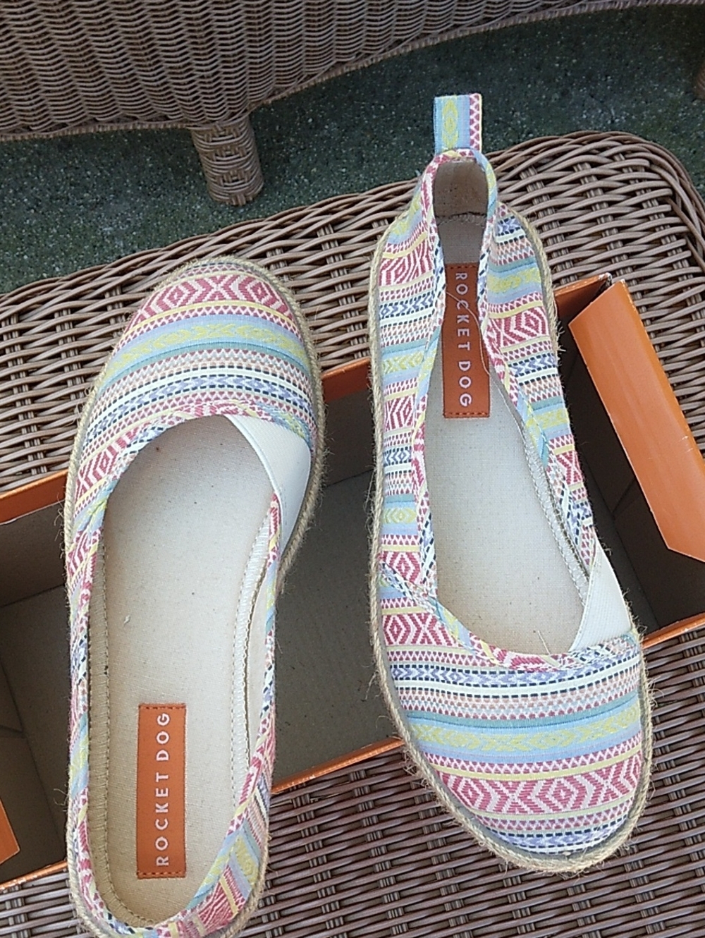 Rocket Dog Multicolor Patterned Slip-On Espadrilles